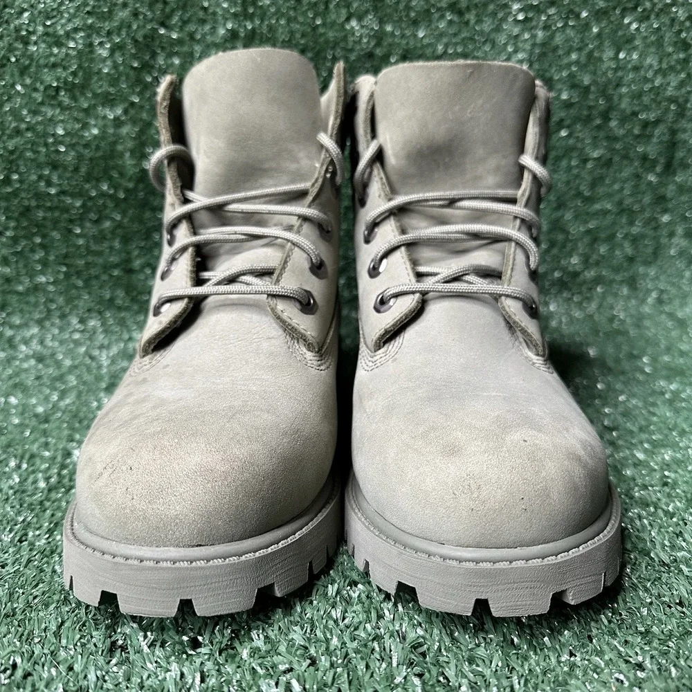 Timberland Kids Youth 4.5 Green Combat Lace Up Boots Hiking Snow Outdoor